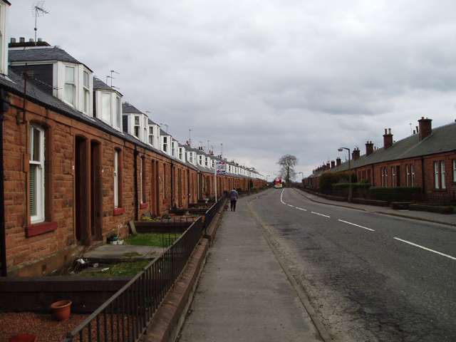 Allandale Cottages village view showing the historic Scottish community built on the Antonine Wall near Falkirk